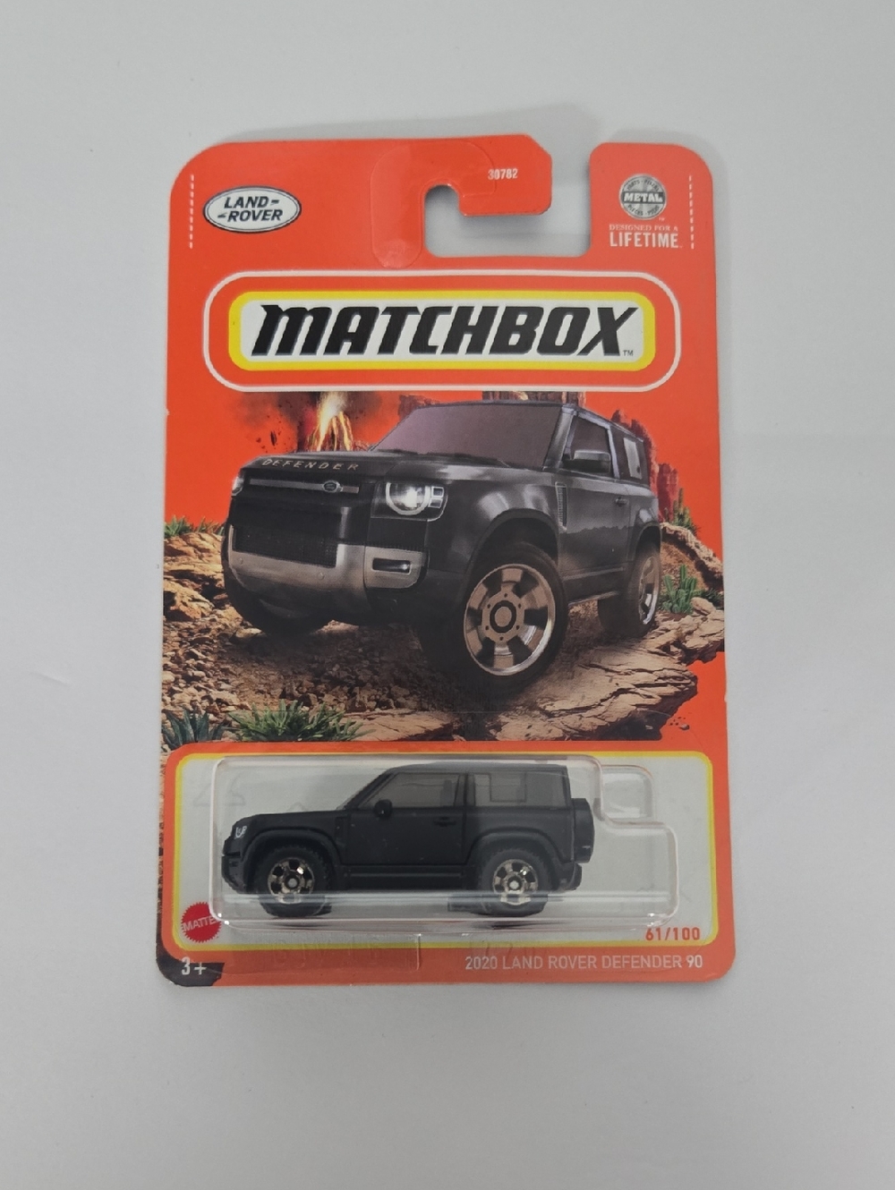 Match Land Rover Defender 90 Kids Toy Car - Black